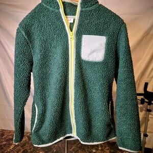 Cat & Jack Green Fleece Kids Jacket with Hood